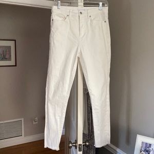 Loft white, skinny jeans